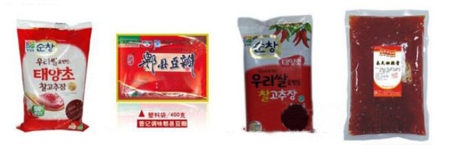 自动给袋式酱类包装机包装样品